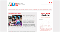 Desktop Screenshot of ibby-canada.org